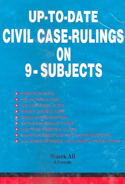 Up-to-date Civil Case Rullings on 9 subjects